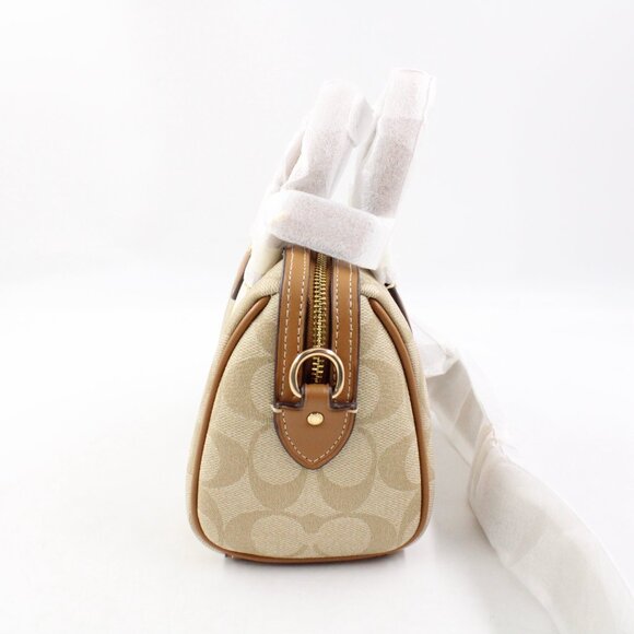 NWT Coach Mini Rowan Crossbody in Signature Canvas & Leather w/ Detachable Strap - Picture 4 of 10